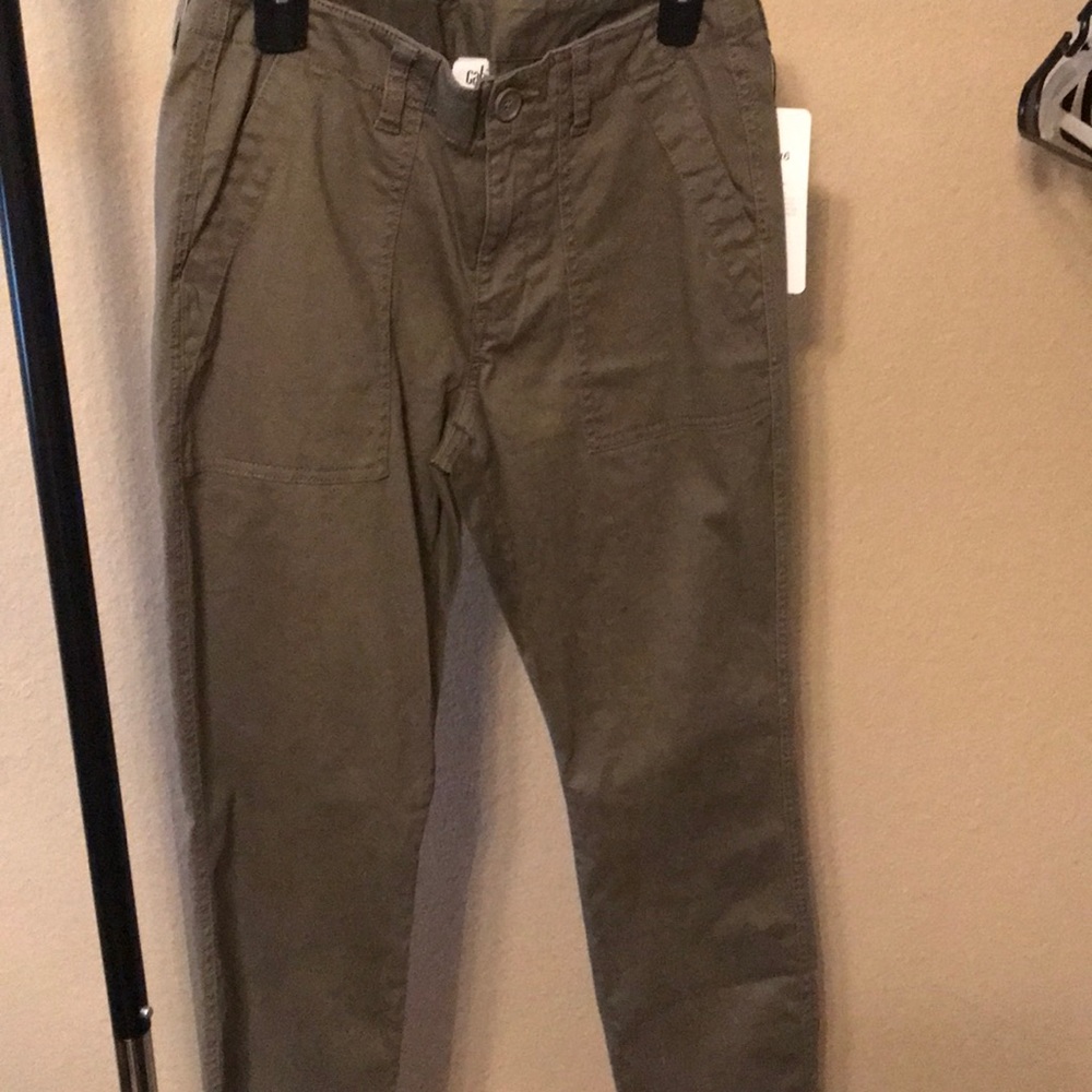Utility green pants